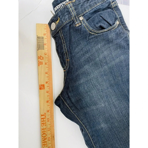 Mossimo Jeans Boot Cut sz 9 Lowest Rise Dark Wash Womens - Picture 12 of 14